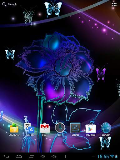 Neon Butterfly Live Wallpaper screenshot 5