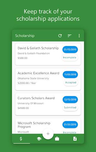 Acsept - Scholarship, College, and Job Application скриншот 1