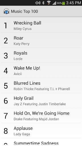 Music Top 100 screenshot 1