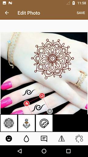 Mehndi Design Photo Editor screenshot 5