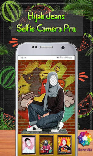 Hijab Jeans Selfie Camera Pro screenshot 4