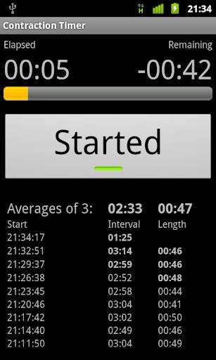 Contraction Timer screenshot 3