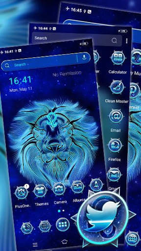 Leo Zodiac Sign Neon Launcher Theme screenshot 5