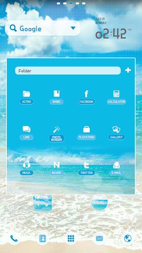 In Summer dodol launcher theme screenshot 4