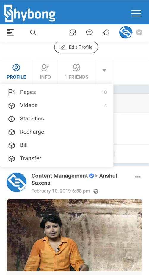 Hybong: Indian Social Media Network screenshot 4