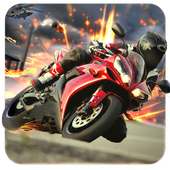 Moto Death Shooter Race on Highway logo