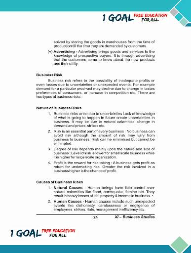 Business Study Class 11 Study Material Part-1 screenshot 6
