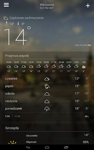 Pogoda Yahoo screenshot 18