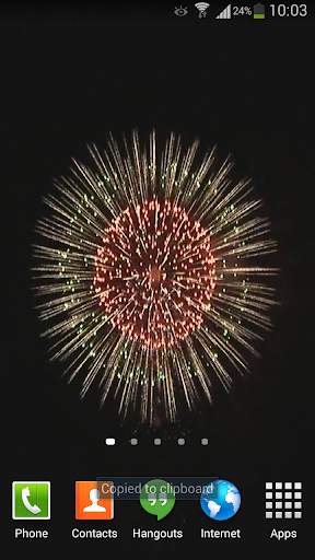 Fireworks Live Wallpaper HD 3 screenshot 1
