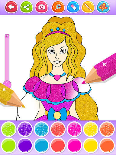 Colouring Games - Glitter Colouring Art screenshot 3