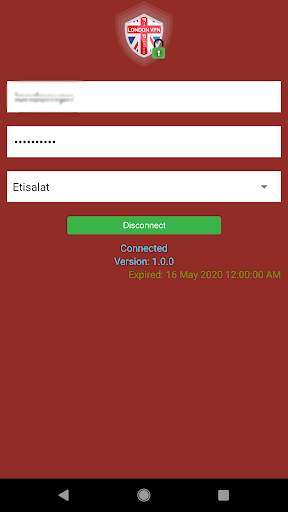 London VPN screenshot 1
