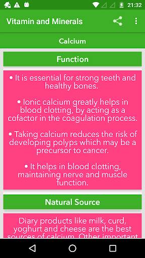 Vitamin and Minerals : Guide screenshot 8