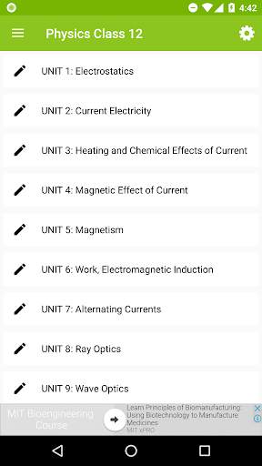 Class 12 Physics Notes स्क्रीनशॉट 1
