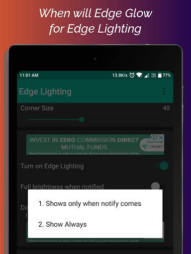 Edge Lighting for non-Edge phone 9 تصوير الشاشة
