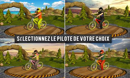 Hors route BMX Vélo Course: Cascades Avenant 3D screenshot 1