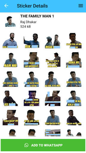 The Family Man 2 Stickers For WhatsApp - WASticker screenshot 3