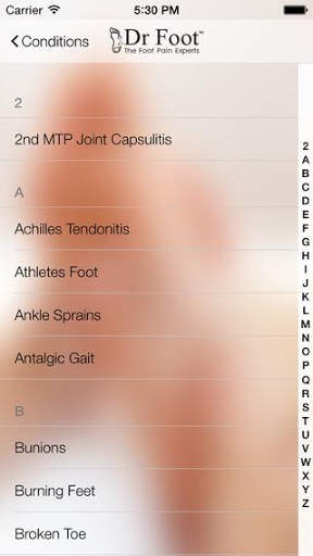 Dr Foot's Foot Pain Identifier screenshot 3