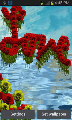 Love Flowers Live Wallpaper screenshot 1