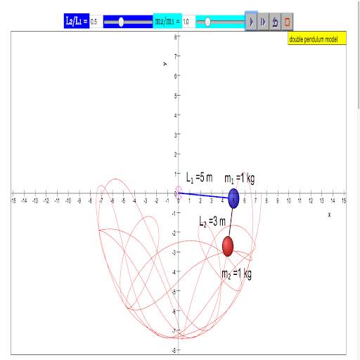 Double Pendulum Simulator screenshot 2