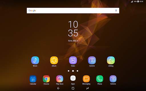 Galaxy S9 orange | Xperia™ Theme 11 تصوير الشاشة