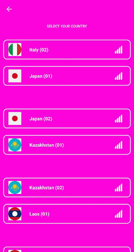 YZ VPN screenshot 2