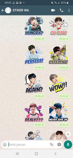 Chat Sticker WA Astro Kpop Boy Band WAStickerApps screenshot 8
