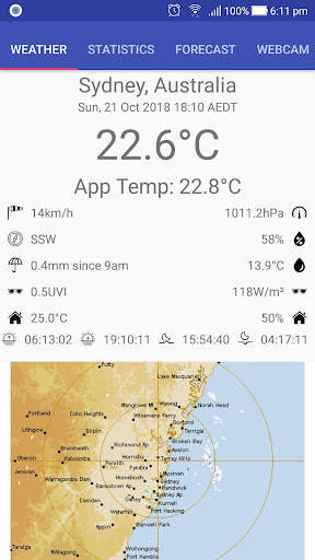 weeWx Weather App screenshot 1