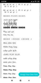 Fonts for Instagram bio, captions, stories screenshot 2