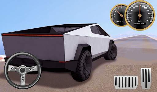 City Driving Tesla Cybertruck Eco SUV screenshot 1