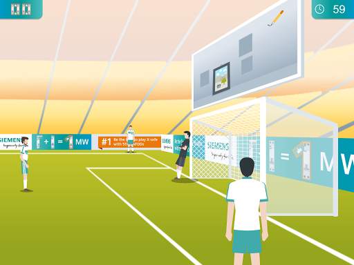 Fire protection soccer game screenshot 2