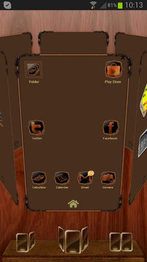 Next Launcher Wood Theme screenshot 8
