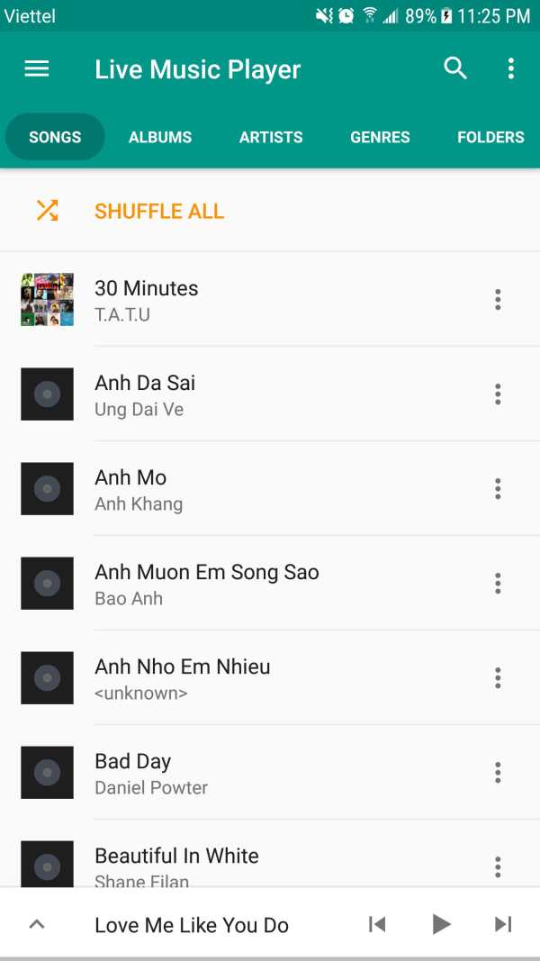 Live Music Player screenshot 1