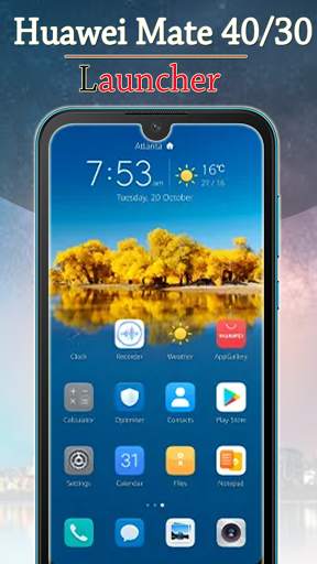 Launcher for Huawei Mate 40, Huawei Mate 30 Theme screenshot 1