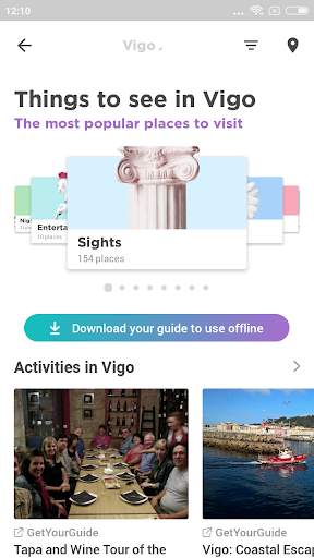 Vigo Travel Guide in English with map screenshot 2