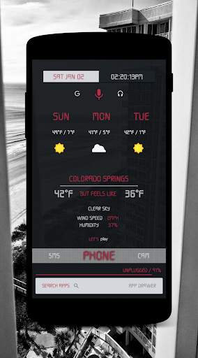 Kustom Timber for KLWP screenshot 2