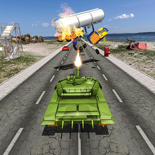 carro armato traffico di corsa icon