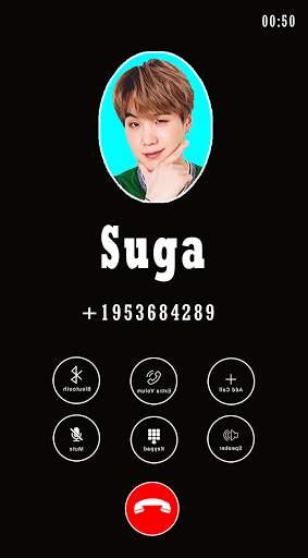 Suga Kpop BTS Video Call & chat Simulator screenshot 1