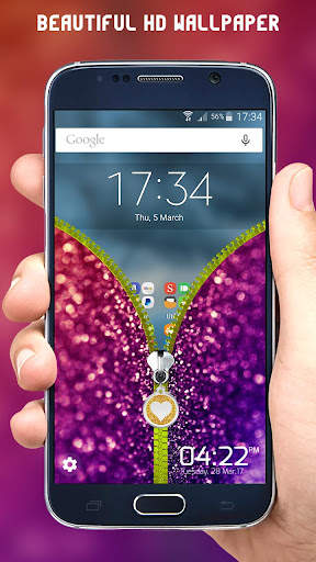 Glitter Zipper Lock Screen 6 تصوير الشاشة