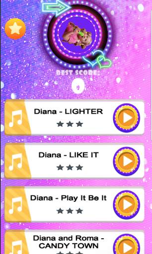 Diana and Roma tiles hop Funny kids screenshot 1