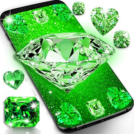 Green diamond shiny wallpapers 25.3