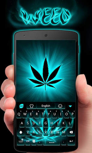 GO Keyboard Theme Weed screenshot 1