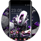 Cool theme wallpaper form shape light design 3d icon