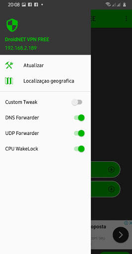 DroidNET VPN FREE Lite screenshot 3