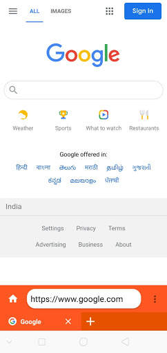Micro Browser screenshot 2