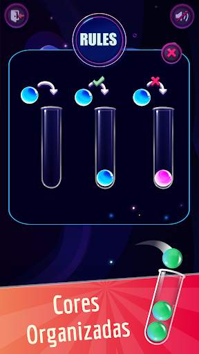 Ball Sort: Cores Organizadas screenshot 1