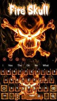 Fire Hell Skull Keyboard Theme screenshot 4