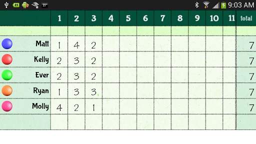 My Mini Golf Scorecard screenshot 5