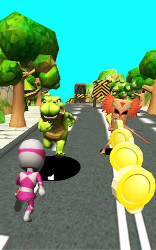Subway Ranger Dash : Ninja Power Run screenshot 3