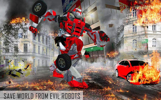 Super Shark Robot Wars - 3D Transform Game screenshot 1