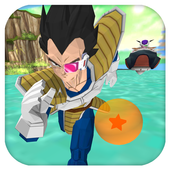 Super Saiyan Prince Vegeta Ultimate Dragon 3D Run icon